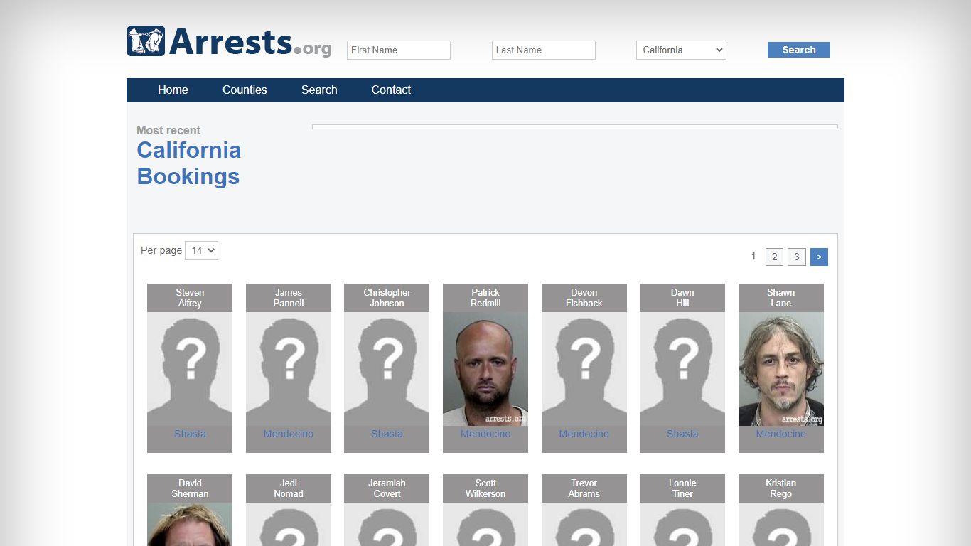 California Arrests and Inmate Search